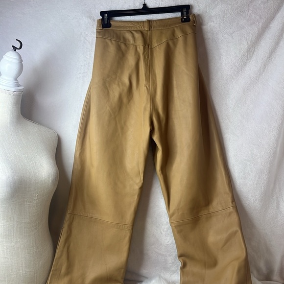 ST. JOHN COUTURE by Marie Gray 100% LEATHER COUTURE PANTS - Picture 3 of 16